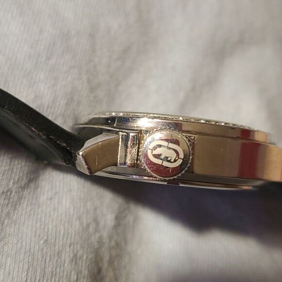 Marc Ekco King Label Large Watch Model: E9501212 00-829-1972 Silver Rhinestones - Picture 8 of 8